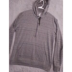 Johnnie O Hoodie Mens Medium Quarter Zip Aztec Performance Stretch Pullover Golf